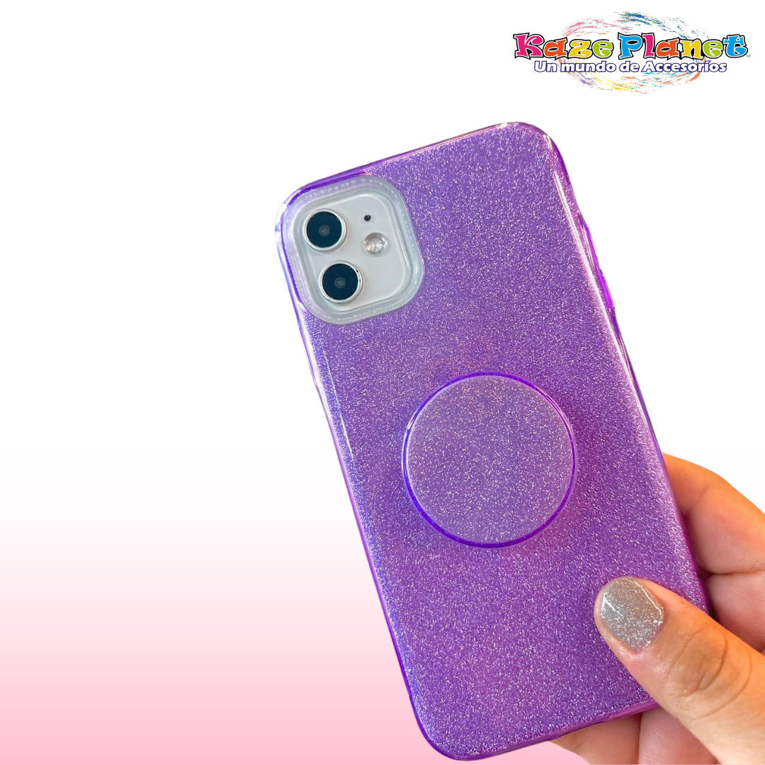 Glitter Brillos + Pop Socket